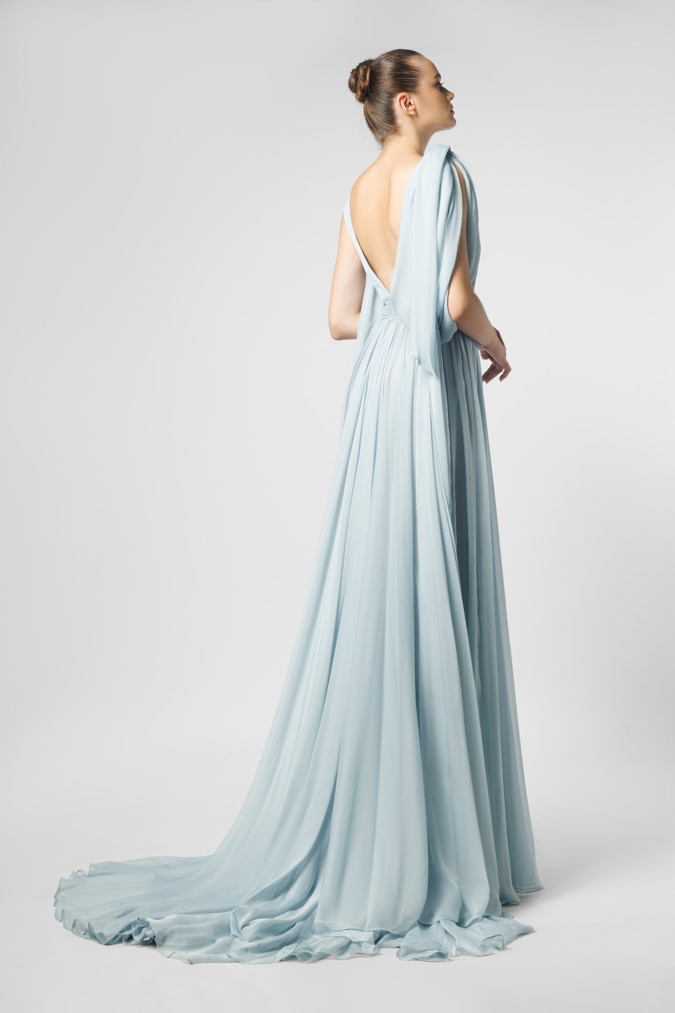 Pleated Draped Dress