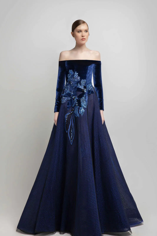 Off Shoulder Long Dress