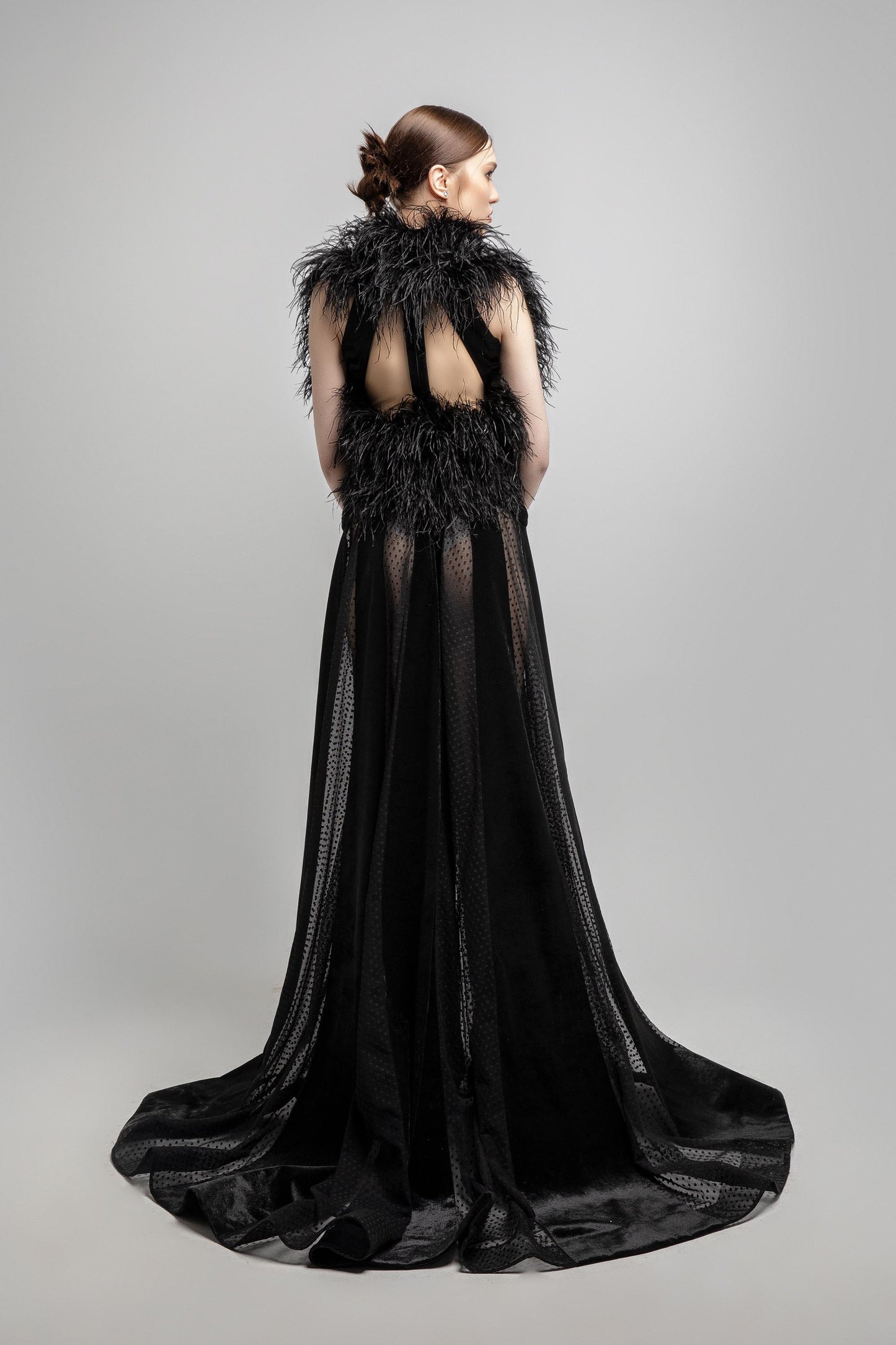 Cutout Sleeveless Gown