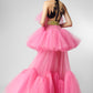 Pink Ruffle Tulle Dress