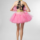 Pink Tulle Illusion Mini Dress